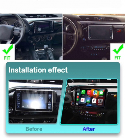 Navigatie dedicata Toyota Hilux 2016, 12GB RAM 256GB ROM, Android 13, Rezolutie 2K, Display QLED, 10", DSP, Carplay, Android Auto, Internet, Youtube, Waze, Wi Fi, USB [4]