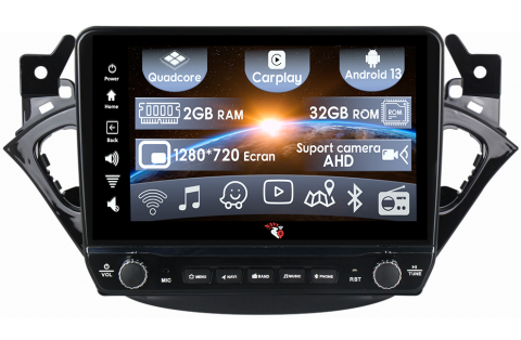 Opel - Navigatie dedicata Corsa 2014-2019 cu butoane rotative model 2024, 9 Inch, 2GB RAM 32GB ROM, Quadcore, Android 13, WiFi, Bluetooth, Magazin Play