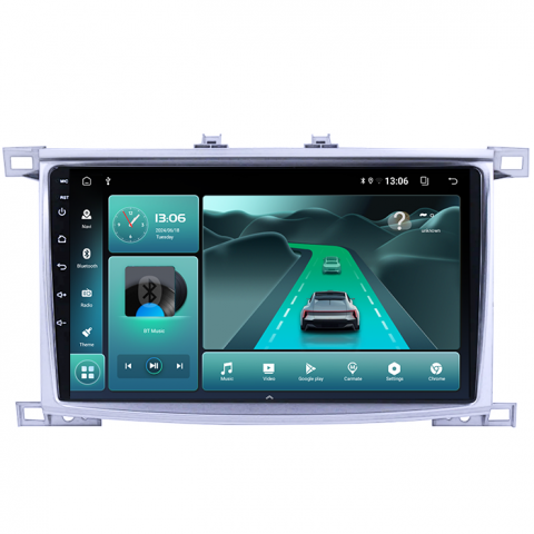 (Resigilata) Navigatie dedicata Toyota Land Cruiser 2005, 2GB RAM 32GB ROM, Quad Core, Display 10.1" IPS Full HD, Carplay, Android 13, Bluetooth, Magazin Play, Suport camere AHD [4]