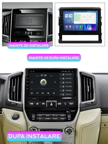 (Resigilata) Navigatie dedicata Toyota Land Cruiser ( 2015 + ), 2GB RAM 32GB ROM, Quad Core, Display 9" IPS Full HD, Carplay, Android 13, Bluetooth, Magazin Play, Suport camere AHD [3]