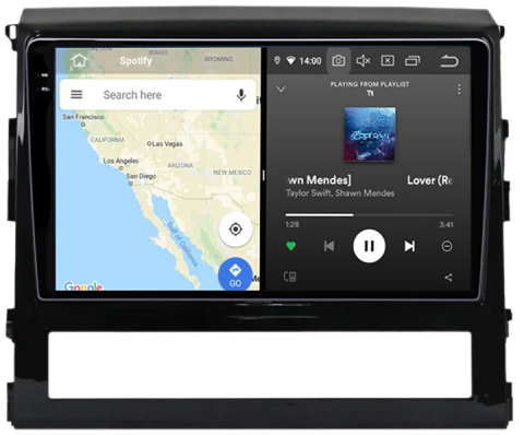 Navigatie dedicata Toyota Land Cruiser 2016, 12GB RAM 256GB ROM, Android 13, Rezolutie 2K, Display QLED, 9", DSP, Carplay, Android Auto, Internet, Youtube, Waze, Wi Fi, USB [2]