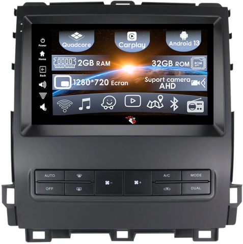 Land Cruiser PradoLexus GX470 GX 470 J120 2002-2009 - (Resigilata) Navigatie dedicata Toyota Land Cruiser PradoLexus GX470 GX 470 J120 2002-2009, 2GB RAM 32GB ROM, Quad Core, Display 9" IPS Full HD, Carplay, Android 13, Bluetooth, Magazin Play, Supor