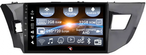 Toyota Levin - (Resigilata) Navigatie dedicata Toyota Levin 2014, 2GB RAM 32GB ROM, Quad Core, Display 10" IPS Full HD, Carplay, Android 13, Bluetooth, Magazin Play, Suport camere AHD