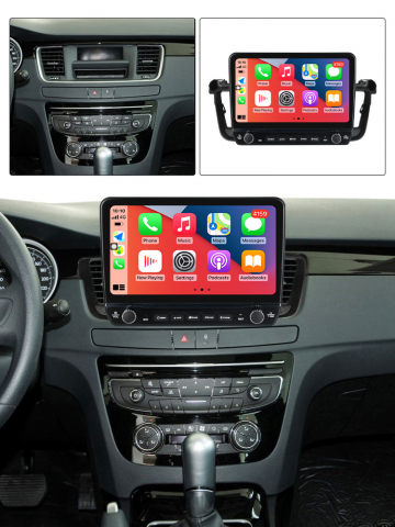 Navigatie dedicata Peugeot 508 cu butoane rotative model 2024, 8 GB RAM 128 ROM, OCTA CORE +SIM Android 14, Display QLED, 9", DSP, Carplay, Android Auto, Internet, Youtube , Waze , WI-FI -CARPLAY [2]