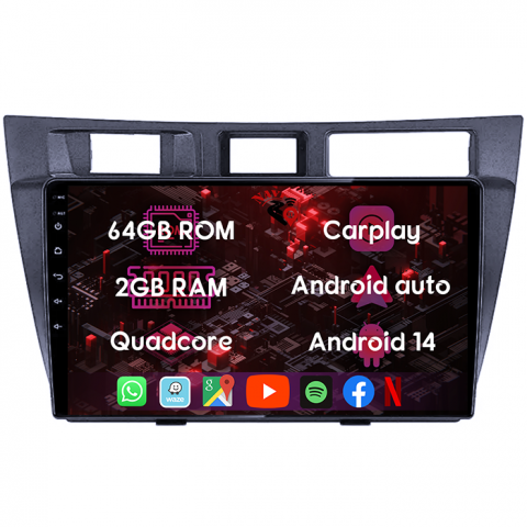 (Resigilata) Navigatie dedicata Toyota Mark 2000-2007, 2GB RAM 32GB ROM, Quad Core, Display 9" IPS Full HD, Carplay, Android 13, Bluetooth, Magazin Play, Suport camere AHD [5]