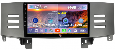 Toyota - Navigatie dedicata Toyota Mark 2004-2009, 4GB RAM 64GB ROM, Octacore, Android 13, Display QLED 9", DSP, Carplay, Android Auto, Internet, Youtube, Waze, WIFI, Bluetooth