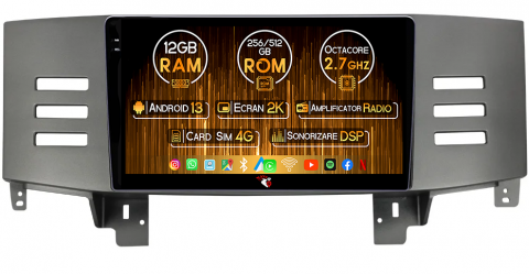 Toyota - Navigatie dedicata Toyota Mark 2004-2009, 12GB RAM 256GB ROM, Android 13, Rezolutie 2K, Display QLED, 9", DSP, Carplay, Android Auto, Internet, Youtube, Waze, Wi Fi, USB