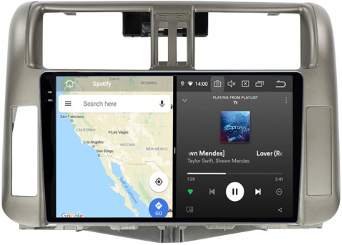 Navigatie dedicata Toyota Prado 150 2009-2013, 12GB RAM 256GB ROM, Android 13, Rezolutie 2K, Display QLED, 9", DSP, Carplay, Android Auto, Internet, Youtube, Waze, Wi Fi, USB [2]