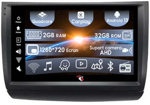 Navigatii 2GB RAM - (Resigilata) Navigatie dedicata Toyota Prius 20 2003-2009, 2GB RAM 32GB ROM, Quad Core, Display 9" IPS Full HD, Carplay, Android 13, Bluetooth, Magazin Play, Suport camere AHD