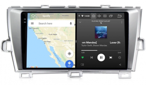 Navigatie dedicata Toyota Prius, 12GB RAM 256GB ROM, Android 13, Rezolutie 2K, Display QLED, 9", DSP, Carplay, Android Auto, Internet, Youtube, Waze, Wi Fi, USB [2]