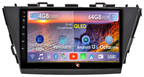Prius Plus V Alpha 2012-2017 - Navigatie dedicata Toyota Prius Plus V Alpha 2012-2017, 4GB RAM 64GB ROM, Octacore, Android 13, Display QLED 9", DSP, Carplay, Android Auto, Internet, Youtube, Waze, WIFI, Bluetooth