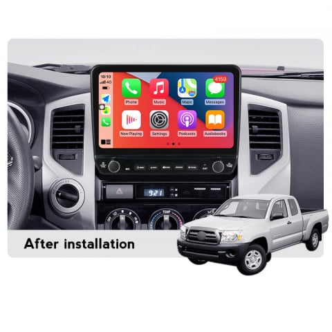Navigatie dedicata Tacoma Hilux 2005-2013 cu butoane rotative model 2024, 2GB RAM 32GB ROM, Android 13, Display QLED, 9", DSP, Carplay, Android Auto, Internet, Youtube , Waze , WI-FI [2]