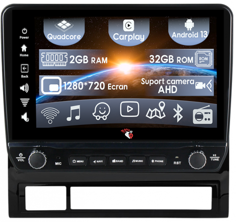Tacoma Hilux 2005-2013 - Navigatie dedicata Tacoma Hilux 2005-2013 cu butoane rotative model 2024, 2GB RAM 32GB ROM, Android 13, Display QLED, 9", DSP, Carplay, Android Auto, Internet, Youtube , Waze , WI-FI