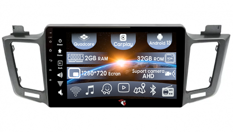 Toyota - (Resigilata) Navigatie dedicata Toyota RAV4 ( 2012 - 2018 ), 2GB RAM 32GB ROM, Quad Core, Display 10.1" IPS Full HD, Carplay, Android 13, Bluetooth, Magazin Play, Suport camere AHD