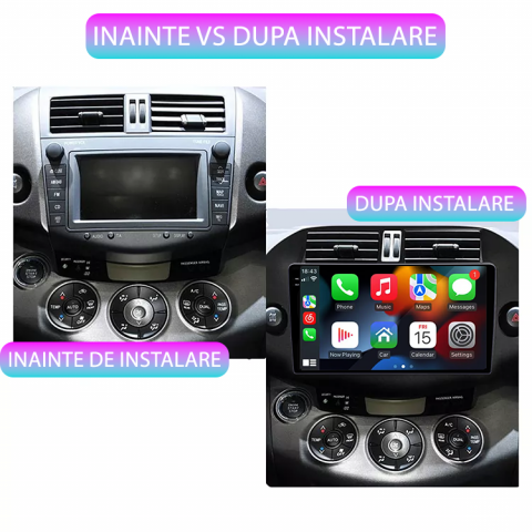 Navigatie dedicata Toyota RAV4 (2006-2012), 12GB RAM 256GB ROM, Android 13, Rezolutie 2K, Display QLED, 10.1", DSP, Carplay, Android Auto, Internet, Youtube, Waze, Wi Fi, USB [4]