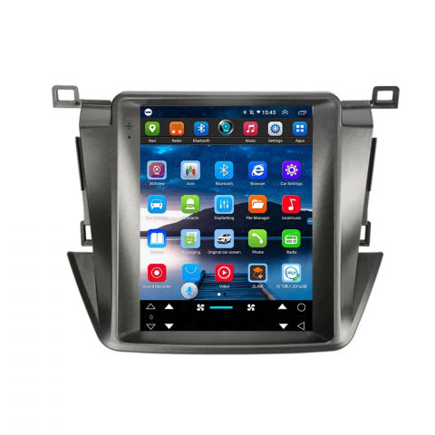 RAV4 2013-2018 - Navigatie dedicata Toyota RAV4 2014-2018, Tesla Style, 8GB RAM 128GB ROM, Octacore, Android 14, Display QLED 9.7”, Suporta camera 360º, DSP, Carplay&Android Auto, SIM 4G, Ventilator Activ