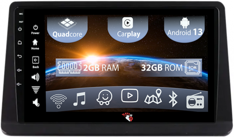 Rohens Genesis Coupe - (Resigilata) Navigatie dedicata Hyundai Coupe 2004, 2GB RAM 32GB ROM, Quad Core, Display 9" IPS Full HD, Carplay, Android 13, Bluetooth, Magazin Play, Suport camere AHD