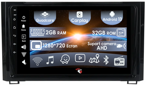 Sequoia 2014-2018 - (Resigilata) Navigatie dedicata Toyota Sequoia 2014-2018, 2GB RAM 32GB ROM, Quad Core, Display 9" IPS Full HD, Carplay, Android 13, Bluetooth, Magazin Play, Suport camere AHD