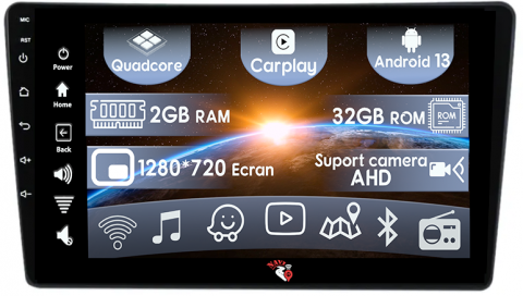 Sienna 2004-2010 - (Resigilata) Navigatie dedicata Toyota Sienna 2004-2010, 2GB RAM 32GB ROM, Quad Core, Display 9" IPS Full HD, Carplay, Android 13, Bluetooth, Magazin Play, Suport camere AHD
