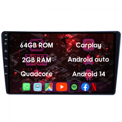 (Resigilata) Navigatie dedicata Toyota Sienna 2004-2010, 2GB RAM 32GB ROM, Quad Core, Display 9" IPS Full HD, Carplay, Android 13, Bluetooth, Magazin Play, Suport camere AHD [5]