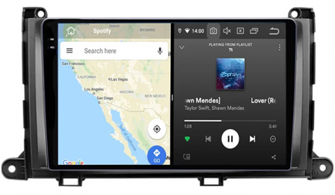Navigatie dedicata Toyota Sienna 2009-2014, 12GB RAM 256GB ROM, Android 13, Rezolutie 2K, Display QLED, 9", DSP, Carplay, Android Auto, Internet, Youtube, Waze, Wi Fi, USB [1]