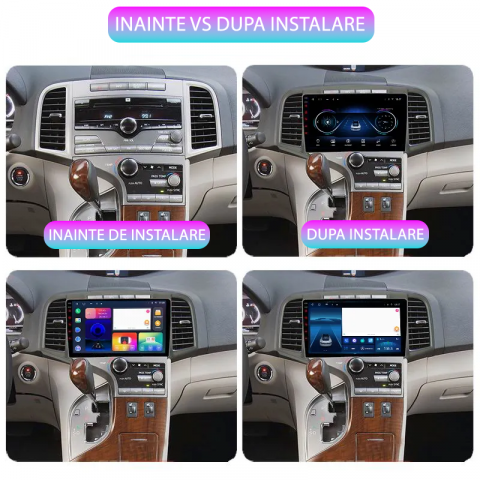 Navigatie dedicata Toyota Venza 2008-2016, 4GB RAM 64GB ROM, Octacore, Android 13, Display QLED 9", DSP, Carplay, Android Auto, Internet, Youtube, Waze, WIFI, Bluetooth [1]