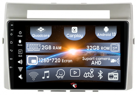 Verso 2004-2009 - (Resigilata) Navigatie dedicata Toyota Verso 2004-2009, 2GB RAM 32GB ROM, Quad Core, Display 9" IPS Full HD, Carplay, Android 13, Bluetooth, Magazin Play, Suport camere AHD
