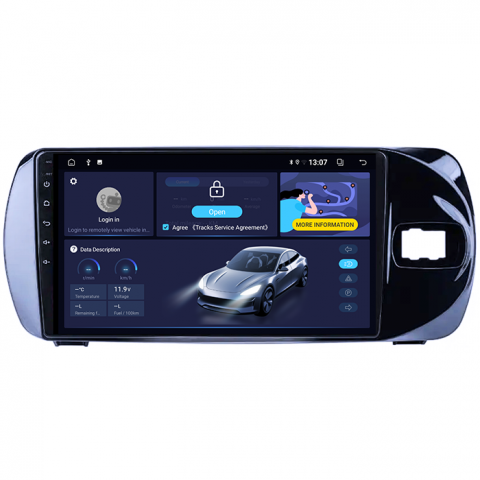 (Resigilata) Navigatie dedicata Toyota Vitz 2016-2020, 2GB RAM 32GB ROM, Quad Core, Display 9" IPS Full HD, Carplay, Android 13, Bluetooth, Magazin Play, Suport camere AHD [8]