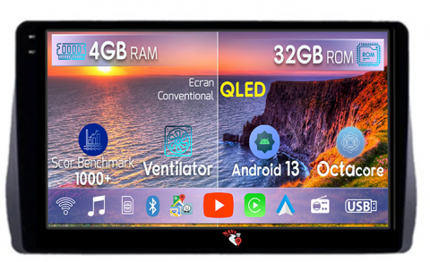 Wish 2009-2018 - Navigatie dedicata Toyota Wish 2009-2018, 4 GB RAM 32 ROM, Android 13, Display QLED 1K, 10", DSP, Carplay, Android Auto, Internet, Youtube, Waze, WI-FI, USB, Bluetooth