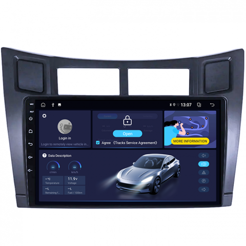 (Resigilata) Navigatie dedicata Toyota Yaris 2012-2017, Android 13, Wireless Carplay si Android auto 2 GB RAM 32 ROM, Display IPS, 9 inch, Microfon Extern [11]