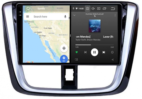 Navigatie dedicata Toyota Yaris ( 2014 + ), 12GB RAM 256GB ROM, Android 13, Rezolutie 2K, Display QLED, 10", DSP, Carplay, Android Auto, Internet, Youtube, Waze, Wi Fi, USB [1]