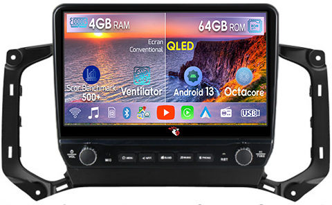TrailBlazer 2017-2019 - Navigatie dedicata TrailBlazer 2017-2019 cu butoane rotative model 2024, 4 GB RAM 64 ROM, Quadcore, Android 13, Display QLED, 9", DSP, Carplay, Android Auto, Internet, Youtube , Waze , WI-FI