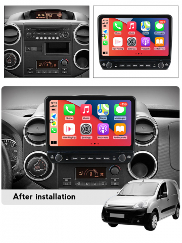 Navigatie dedicata Berlingo 2008-2019 cu butoane rotative model 2024, 9 Inch, 2GB RAM 32GB ROM, Quadcore, Android 13, WiFi, Bluetooth, Magazin Play [3]