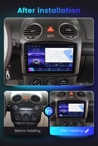 (Resigilata) Navigatie dedicata Volkswagen Beetle, 2GB RAM 32GB ROM, Quad Core, Display 9" IPS Full HD, Carplay, Android 14, Bluetooth, Magazin Play, Suport camere AHD [6]