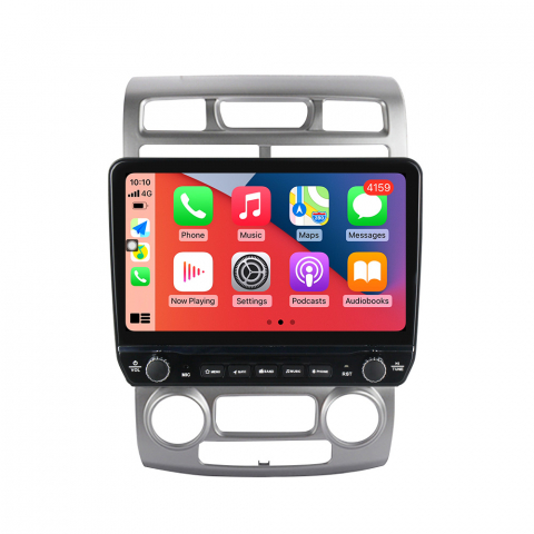 Sportage 2004-2010 - Navigatie dedicata Sportage 2004-2007 cu butoane rotative model 2024, 4GB RAM 64GB ROM, Quadcore, Android 13, Display QLED 9", DSP, Carplay, Android Auto, Internet, Youtube, Waze, WIF