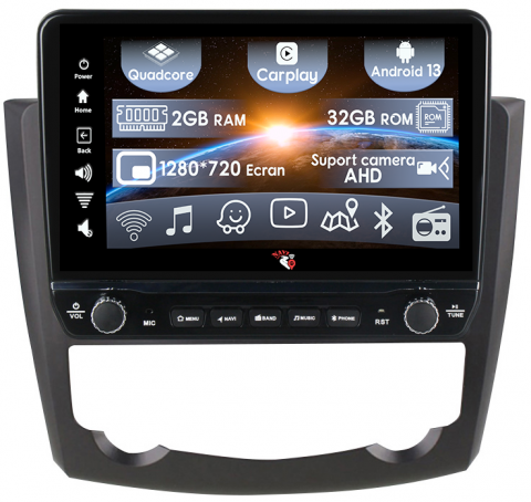 Kadjar 2015-2017 - Navigatie dedicata Renault Kadjar 2015-2017 cu butoane rotative model 2024, 9 Inch, 2GB RAM 32GB ROM, Quadcore, Android 13, WiFi, Bluetooth, Magazin Play