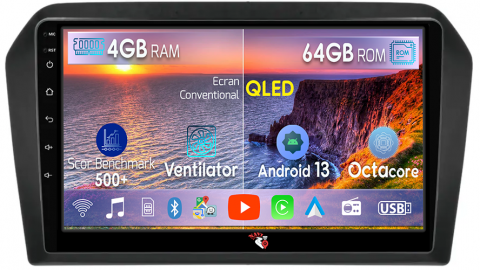 Jetta 2013-2017 - Navigatie dedicata Volkswagen Jetta 2013-2017, 4GB RAM 64GB ROM, Octacore, Android 14, Display QLED 9", DSP, Carplay, Android Auto, Internet, Youtube, Waze, WIFI, Bluetooth