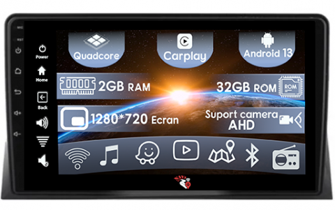 Volkswagen - (Resigilata) Navigatie dedicata Volkswagen Matvey 2008-2015, 2GB RAM 32GB ROM, Quad Core, Display 9" IPS Full HD, Carplay, Android 14, Bluetooth, Magazin Play, Suport camere AHD