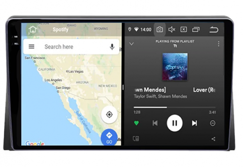 Navigatie dedicata Volkswagen Multivan 2003-2015, 12GB RAM 256GB ROM, Android 14, Rezolutie 2K, Display QLED, 9", DSP, Carplay, Android Auto, Internet, Youtube, Waze, Wi Fi, USB [2]
