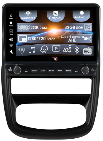 Duster 2010-2014 - Navigatie dedicata Renault Duster 2010-2015 cu butoane rotative model 2024, 9 Inch, 2GB RAM 32GB ROM, Quadcore, Android 13, WiFi, Bluetooth, Magazin Play