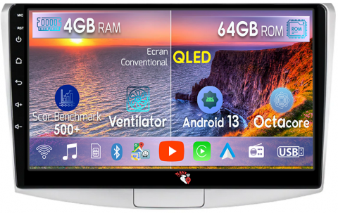VW Passat B7 2011-2015 - Navigatie dedicata Volkswagen Passat B7 2011-2015, 4GB RAM 64GB ROM, Octacore, Android 14, Display QLED 10", DSP, Carplay, Android Auto, Internet, Youtube, Waze, WIFI, Bluetooth