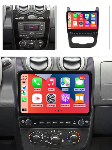 Navigatie dedicata Renault Sandero 2013-2014 cu butoane rotative model 2024, 10 Inch, 2GB RAM 32GB ROM, Quadcore, Android 13, WiFi, Bluetooth, Magazin Play [2]