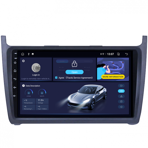 (Resigilata) Navigatie dedicata Volkswagen Polo 2010-2018 2GB RAM 32GB ROM, Quad Core, Display 9" IPS Full HD, Carplay, Android 14, Bluetooth, Magazin Play, Suport camere AHD [6]