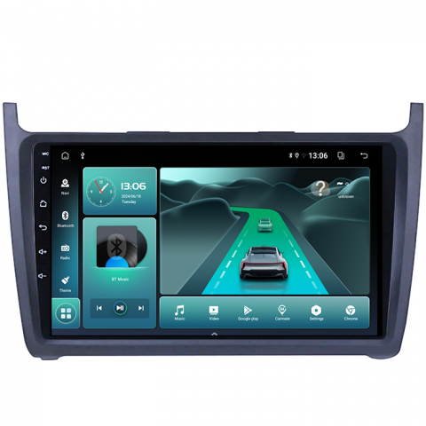 (Resigilata) Navigatie dedicata Volkswagen Polo 2010-2018 2GB RAM 32GB ROM, Quad Core, Display 9" IPS Full HD, Carplay, Android 14, Bluetooth, Magazin Play, Suport camere AHD [5]