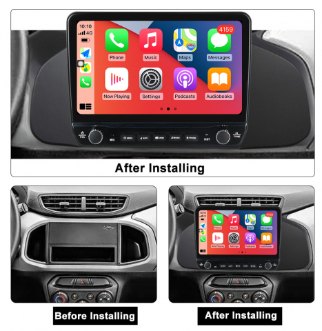 Navigatie dedicata Onix 2012-2019 cu butoane rotative model 2024, 9 Inch, 2GB RAM 32GB ROM, Quadcore, Android 13, WiFi, Bluetooth, Magazin Play [5]
