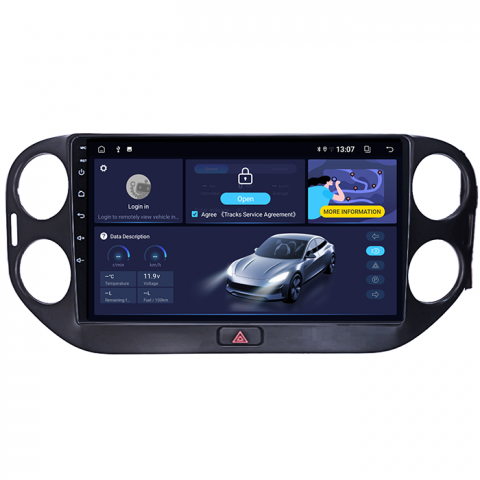 (Resigilata) Navigatie dedicata Volkswagen Tiguan 2010-2017, 2GB RAM 32GB ROM, Quad Core, Display 9" IPS Full HD, Carplay, Android 14, Bluetooth, Magazin Play, Suport camere AHD [4]