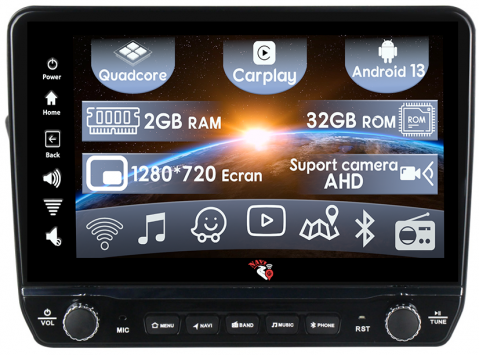 Suzuki - Navigatie dedicata Alto 2009-2016 cu butoane rotative model 2024, 9 Inch, 2GB RAM 32GB ROM, Quadcore, Android 13, WiFi, Bluetooth, Magazin Play