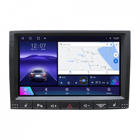 Touareg 2002-2012 - Navigatie dedicata Volkswagen Touareg 2002-2012, 4GB RAM 64GB ROM, Octacore, Android 14, Display QLED 9", DSP, Carplay&Android Auto, SIM 4G, Ventilator Activ