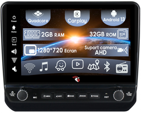 Suzuki - Navigatie dedicata Ignis 2016-2020 cu butoane rotative model 2024, 9 Inch, 2GB RAM 32GB ROM, Quadcore, Android 13, WiFi, Bluetooth, Magazin Play