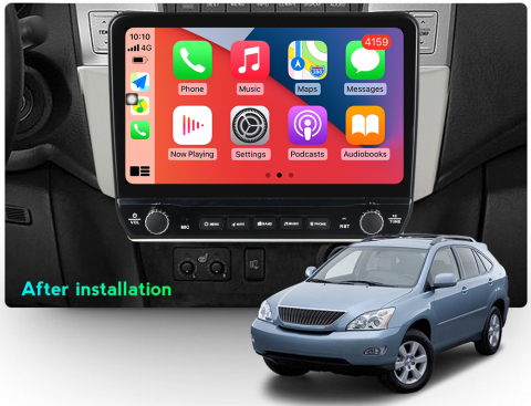 Navigatie dedicata Lexus RX-300 2003-2009 cu butoane rotative model 2024, 4 GB RAM 64 ROM, Quadcore, Android 13, Display QLED, 9", DSP, Carplay, Android Auto, Internet, Youtube , Waze , WI-FI [4]